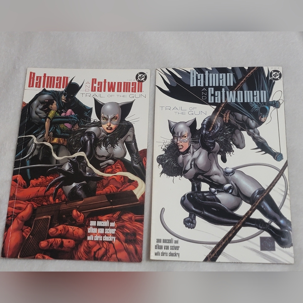Batman and Catwoman Trail of the Gun DC Comic Books Complete Set 1 & 2